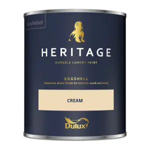 Dulux Trade Heritage Cream Eggshell Wall paint, 750ml