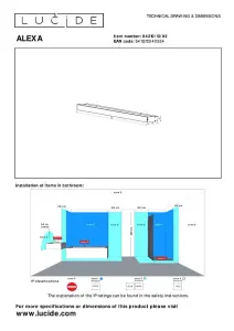 Lucide Alexa Modern Wall Light Bathroom - LED - 1x13W 3000K - IP44 - Matt Gold, Brass