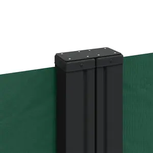 Berkfield Retractable Side Awning Dark Green 200x1000 cm