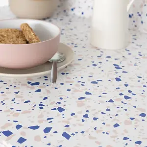 d-c-fix Terrazzo Blue Self Adhesive Vinyl Wrap Film for Kitchen Worktops and Furniture 2m(L) 45cm(W)