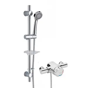 Bristan Mini OPAC Exposed Thermostatic Mini Mixer Shower Valve + Kit 110mm 130mm