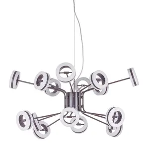 Luminosa Modern LED Hanging Pendant Bronze, Warm White 3000K 4900lm