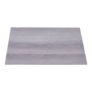 36pcs Rustic Wood Grain Self-adhesive PVC Flooring Grey