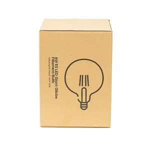 ValueLights Pack of 2 Retro Style 6w LED Filament ES E27 Giant Globe Amber Tinted Light Bulbs 2700K Warm White