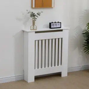 MDF Radiator Cover With Modern Cabinet Top Shelving (Small)