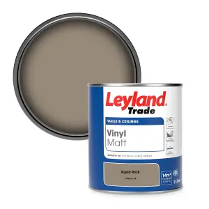 Leyland Trade Vinyl Matt Walls & Ceilings Emulsion Paint Rapid Rock (PPG15-19) 1L