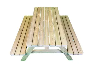 MG Timber Products - Heavy Duty Wooden Picnic Table / Bench, 5FT Pub Bench