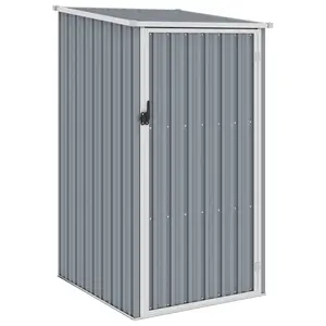 Pearces Garden Shed 87 x 98 x 159 cm Galvanized Steel Grey