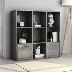 Arundhati Bookcase Black / 98cm H x 98cm W x 30cm D