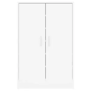 Berkfield Shoe Cabinet White 60x35x92 cm Engineered Wood