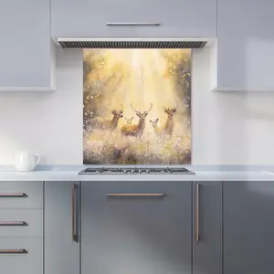 Ava Sterling: 00010 Premium Glass Kitchen Splashback W700mm x H750mm