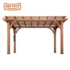 Backyard Discovery Cedar Wood Pergola  4.3m x 3m (14ft x 10 ft)