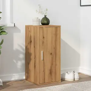 Berkfield Shoe Cabinet Artisan Oak 32x35x70 cm Engineered Wood