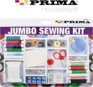 Jumbo Sewing Repair Kit 50+ Pcs Threads Needles Scissors Dressmaking Home Art Crafts Diy