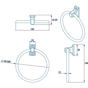 Sutton Wall Mounted Towel Ring