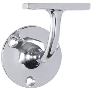 Lightweight Stair Handrail Bannister Bracket Arm - Polished Chrome 72mm Holder