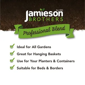 Peat-Free Hanging Basket Compost 60L - 6 months feeding as standard - by Jamieson Brothers