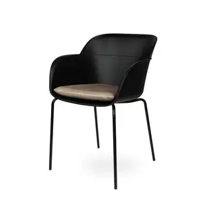 Liara Dining Chair Charcoal / Black