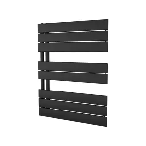 Agadon Panio Up Designer Panel Towel Radiator 745 x 600 mm Black - 1526 BTU - 10 Years Guarantee