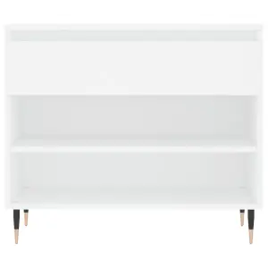 Berkfield Shoe Cabinet White 70x36x60 cm Engineered Wood