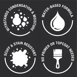 Rust-Oleum Grey Satin Bathroom Wood & Cabinet Paint Tester Samples - 10ml