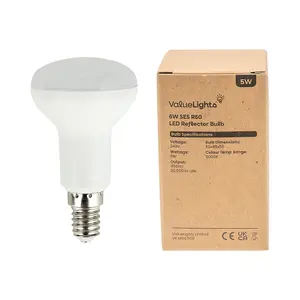 ValueLights Pack of 2 5w SES E14 R50 Reflector Energy Saving LED Spotlight Bulbs 3000K Warm White