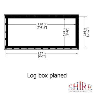 Shire Log Box Planed Timber Pressure Treated