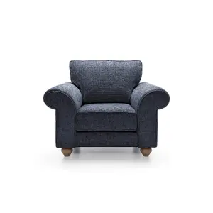 Ingrid Collection Armchair in Dark Blue