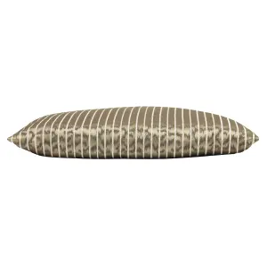 Kai Wrap Charcoal Striped Feather Filled Cushion