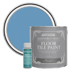 Rust-Oleum Cornflower Blue Washable Matt Floor Tile Paint 2.5L