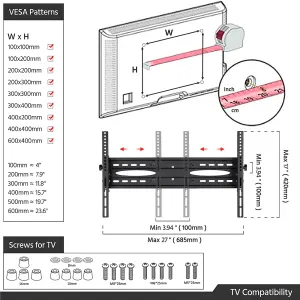 Yaheetech Black Height Adjustable Mobile TV Stand with Lockable Wheels and Storage Shelves