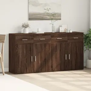 Oree 79cm Sideboard (Set of 2) Brown Oak