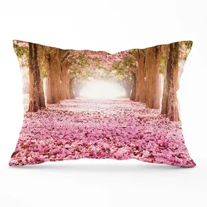 Pink Flower Tree Tunnel Cushions 33cm x 48cm