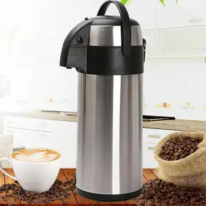 Mantraraj 5l Pump Action Airpot Coffee Flask Double-walled Vacuum Insulated Jug Carafe Hot Cold