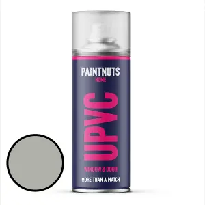 PaintNuts UPVC Door & Window Satin Paint - Agate Grey - 400ml Spray Can (RAL7038)