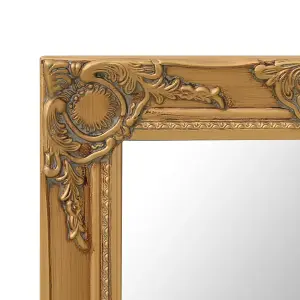 Berkfield Wall Mirror Baroque Style 50x50 cm Gold