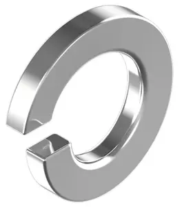 Spring Washers M18 ( Pack of: 2 ) Rectangular Stainless Steel A2 Split Lock DIN 127