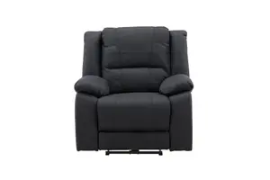 Singapore Recliner Armchair,Black