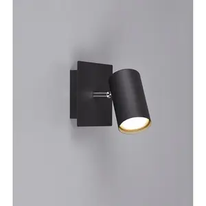 Luminosa Marley Modern Single Spotlight Black Matt - UK Stock