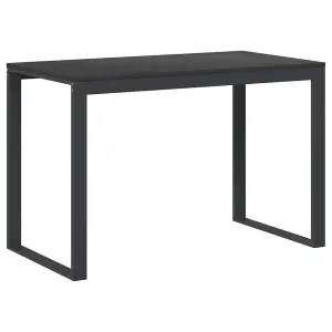 Berkfield Computer Desk Black 110x60x73 cm Engineered Wood