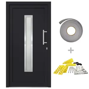 Fechteler Front Door Anthracite / Right Handing / 200cm H x 108cm W x 7cm D