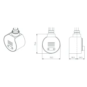 Terma Veo Wi-Fi True Copper Digital Heating element controller