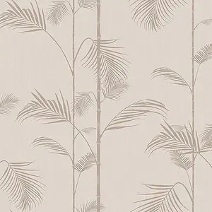 Galerie Ted Baker Eden Pink Carmel Bamboo Leaf Wallpaper Roll