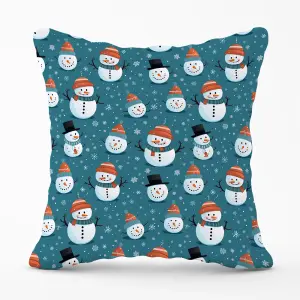 Jolly Christmas Snowmen Cushions 60cm x 60cm