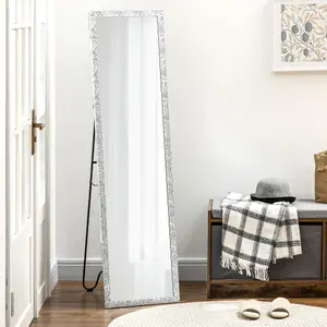 HOMCOM Full Length Mirror Free Standing Mirror Dressing Mirror for Dorm Home