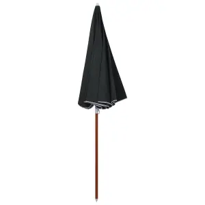 Berkfield Parasol with Steel Pole 240 cm Anthracite