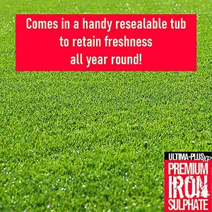 ULTIMA-PLUS XP Premium Iron Sulphate - Greens Grass and Hardens Turf Makes up to 1000L & Covers up to 1000m2(5kg)