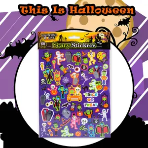 Halloween Stickers Pack of 60 Trick or Treat Party Pack of 60 MultiColour