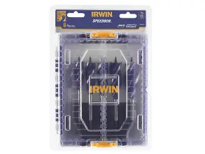 IRWIN Blue Groove 6X Wood Bit Set, 6 Piece