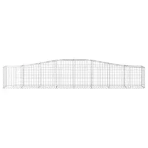 Berkfield Arched Gabion Baskets 20 pcs 400x50x60/80 cm Galvanised Iron